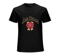 MAHOOUPBAG Jim Beam Men Graphic T Shirts for Men Black M