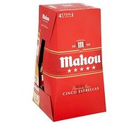 Mahou Cinco Estrellas Premium Beer 4 x 330ml - (Pack of 6)