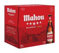 Mahou Spanish Premium Lager 12x330ml bottles