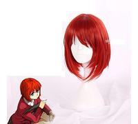 Mahoutsukai no Yome Hatori Chise Short Orange Red Heat Resistant Cosplay Costume Wig + Track + Cap