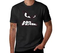 MAHPQC NO Fear T-Shirt t Shirt Man t-Shirts Man Oversized t Shirts t Shirts for Men Cotton Black
