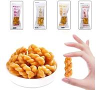Mahua for Afternoon Dessert, Breakfast, Casual Snacks, Biscuit Snack Handmade Small Fried Dough Twist Chinese Traditional Sweet Cookies Leisure snacks, cookies, and snacks (30bags)