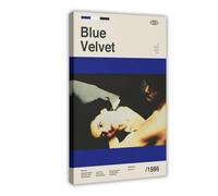 MAHWER Blue Velvet Movie Poster Canvas Poster Bedroom Decor Sports Landscape Office Room Decor Gift Frame-style 16x24inch(40x60cm)