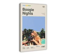 MAHWER Boogie Nights Vintage Movie Poster Canvas Poster Bedroom Decor Sports Landscape Office Room Decor Gift Frame-style 08x12inch(20x30cm)