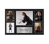 MAHWER Emma Watson, Harry Potter, Hermione Granger Signed Poster Canvas Poster Wall Art Decor Print Picture Paintings for Living Room Bedroom Decoration Unframe-style 20x30inch(50x75cm)