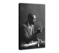 MAHWER John Coltrane Music Poster Canvas Poster Bedroom Decor Sports Landscape Office Room Decor Gift Frame-style 16x24inch(40x60cm)