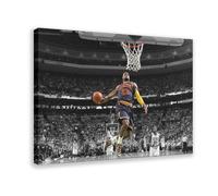 MAHWER Lebron James - Basketball Player Poster Canvas Poster Bedroom Decor Sports Landscape Office Room Decor Gift Frame-style 12x18inch(30x45cm)