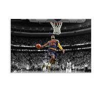 MAHWER Lebron James - Basketball Player Poster Canvas Poster Bedroom Decor Sports Landscape Office Room Decor Gift Unframe-style 12x18inch(30x45cm)