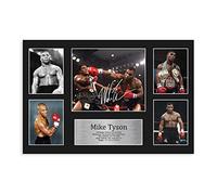 MAHWER Mike Tyson Signed The Poster Canvas Poster Bedroom Decor Sports Landscape Office Room Decor Gift Unframe-style 12x18inch(30x45cm)