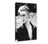 MAHWER Musician DAVID BOWIE Canvas Poster Bedroom Decor Sports Landscape Office Room Decor Gift Frame-style 16x24inch(40x60cm)
