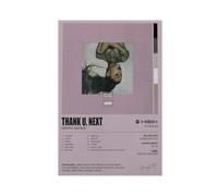 MAHWER THANK U,NEXT Album Poster Canvas Poster Wall Art Decor Print Picture Paintings for Living Room Bedroom Decoration Unframe-style 08x12inch(20x30cm)