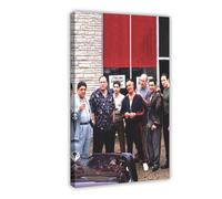 MAHWER The Sopranos Family Poster, Tony Soprano Movie Photo Poster Canvas Poster Wall Art Decor Print Picture Paintings for Living Room Bedroom Decoration Frame-style 12x18inch(30x45cm)