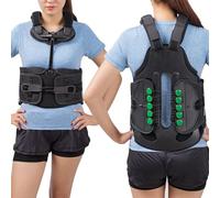 MAHWER Thoracic Full Back Brace Universal Thoracolumbar Fixed Spinal Brace, Spine Rehabilitation Brace for Compression Fractures, Upper Spine Injuries (Size : L)