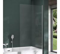 Mai & Mai Bath Shower Screen 180° Pivot Folding 6mm Toughened Glass Panel