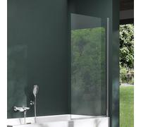 Mai & Mai Bath Shower Screen for Baths | Bath Screen | WH: 80×140cm | Safety Glass with Nano | 1 Folding Screen | Cortona201