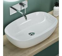 Mai & Mai Bathroom Sink, Ceramic Countertop Wash Basin with Nano Coating