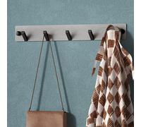 Mai & Mai Coat Hooks Wall Mounted, Coat Rack with 5 Hooks, Drill/No Drill