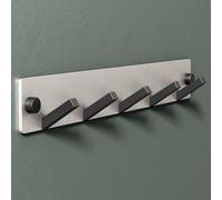 Mai & Mai Coat Hooks Wall Mounted, Coat Rack with 5 Hooks, Drill/No Drill