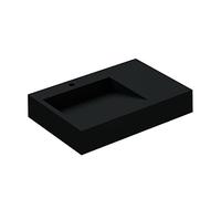 Mai & Mai Col11 Wall-Mounted Washbasin 75 x 50 x 13 cm Matt Anthracite Mineral Cast Rectangular Shape