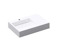 Mai & Mai Col11 Wall-Mounted Washbasin 75 x 50 x 13 cm White Mineral Cast Rectangular Shape