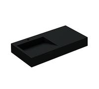 Mai & Mai Col11 Wall-Mounted Washbasin Countertop Washbasin Width 100 x 50 x 13 cm White Mineral Cast Rectangular Shape
