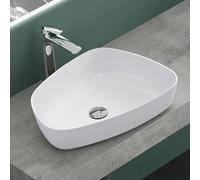 Mai & Mai Countertop Sink 51.1x38.7x12cm Colossum806 Matte White Cast Marble Bathroom Basin