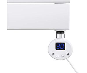 Mai & Mai Heating Element with Thermostat 1000W White Electric Heating Element with LCD Screen Heating Cartridge Made of Stainless Steel Heating Element for Bathroom Radiators Heaters Towel Rail