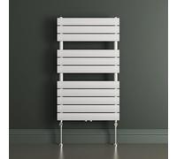 Mai & Mai Radiator Wall Mounted | Heated Towel Rail Bathroom Radiator | Flat Panel Central Heating | HxW:100x60cm | White Bathroom Radiator FH
