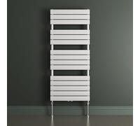 Mai & Mai Radiator Wall Mounted | Heated Towel Rail Bathroom Radiator | Flat Panel Central Heating | HxW:140x60cm | White Bathroom Radiator FH