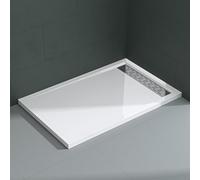 Mai & Mai Shower Tray Bathroom | Acrylic | Glossy White | Rectangular Shower Tray | WDH: 80×140×5cm | Shower Base for Shower Enclosures Xetro04