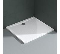 Mai & Mai Shower Tray Bathroom | Acrylic | White | Rectangular Shower Tray | WDH: 75×80×4cm | Anti-Slip Shower Base for Shower Enclosures Lucia02AR In rain Set AL01