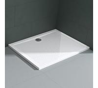 Mai & Mai Shower Tray Bathroom | Acrylic | White | Rectangular Shower Tray | WDH: 80×100×4cm | Anti-Slip Shower Base for Shower Enclosures Lucia02AR In rain Set AL01