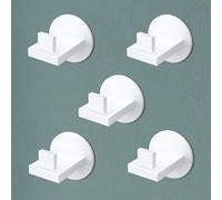 Mai & Mai Wall Mounted Coat Hooks, 5 Pack, Drill or Adhesive Installation