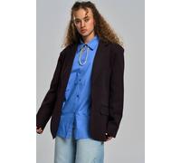 MAI STUDIOS CO. Women's Emma Blazer in Dark Brown | Size: Medium/Large MAI STUDIOS CO. Dark Brown M/L