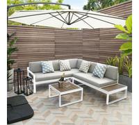Maia Garden Lounge Set White Left