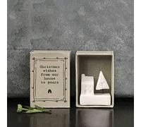 Maia Gifts Christmas Wishes Matchbox Porcelain Decoration