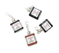 Maia Gifts Harris Tweed Mini Hip Flask Keyring - Assorted Designs - 1 Provided