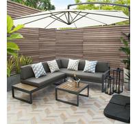 Maia - Lounge Corner Sofa - Interchangeable Modular Sofa Home Garden Direct Grey One Size