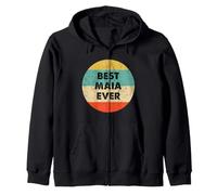 Maia Name Zip Hoodie