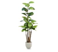 Maia Shop 150cm High Artificial Rubber Banyan for Home Office Decoration Artificial Tree Decoration Trunk Super Realistic