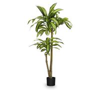 Maia Shop - Artificial Dracaena 130 cm | Hyperrealistic Decorative Plant | Tropical Tree for Home and Office Decoration | Artificial Plant with Pot for Indoor and Covered Outdoor Use