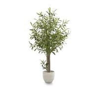Maia Shop Artificial Olive Tree, 105 cm for Home and Office Decoration. Hyper-realistic Decorative Artificial Plant with Natural Trunk