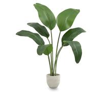 Maia Shop | Bird of Paradise | Decorative Atificial Plants | Measures 120 x 90 cm | Realistic Artificial Plant | Tropical Plant | Bird of Paradise | Decoration