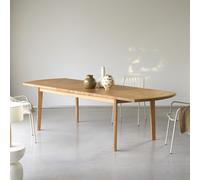 Maia - Solid oak extendable table, seats 6-12 Natural