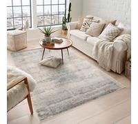 Maia Washable Mist Abstract Area Rug Non-Slip Living Room - Hallway Desire Rugs Grey 120cm x 180cm