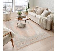 Maia Washable Orchid Floral Traditional Area Rug Non-Slip -Living Room Desire Rugs Coral 120cm x 180cm