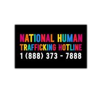 MAIANEY [7.5"x4.5"] National Human Trafficking Hotline Bumper Magnet Human Trafficking Awareness Magnet Stop Child Trafficking Anti Human Trafficking Gifts Decorations Car Truck Vehicle Automobile
