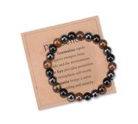 MAIBAIOTA 8mm Empath Protection & Safe Travel & Anxiety Relief Bracelet - New Beginnings Lucky Charms for Travel/New Job/Next Chapter, 8 mm, Stone, no gemstone