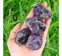 MAIBAOTA 1.6" Amethyst 4pcs Rough Stones Healing Crystals Natural Raw Gemstones Gifts for Beginners Protection Chakra Reiki Spiritual Balancing Meditation Bulk Rocks