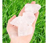 MAIBAOTA 1.6" Clear Quartz Crystal 4pcs Rough Stones Crystals and Healing Stones Natural Raw Gemstones Gifts for Beginners Protection Chakra Reiki Spiritual Balancing Bulk Rocks